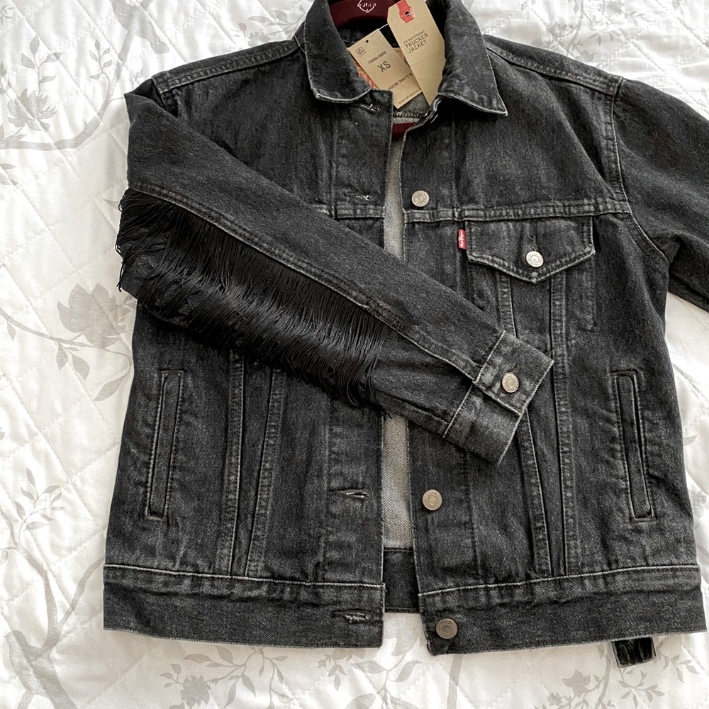 Levi’s Fringed Ex-boyfriend Trucker Jacket